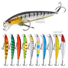 Isca artificial meia água realista pesca traíra, tucunaré, black bass, trairão, cachorra, aruanã