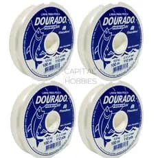 kit 4 carreteis Linha De Pesca Dourado Premium Fio de Nylon