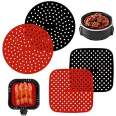 Tapete de Silicone Antiaderente Fritadeira Airfryer 21CM Reutilizável