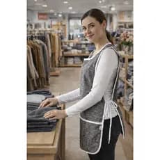 Kit Bata GG Grande Xadrez Avental Reforçada Bolso Uniforme