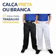 Calça Brim Uniforme Profissional Reforçada Trabalho 3 Bolsos