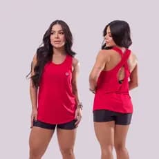 Regata Trançada Dry Costas Trançada Academia Esportivo Fitness Tapa BumBum