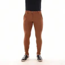 Calça Masculina Super Skinny  Bengaline Canelado Caramelo
