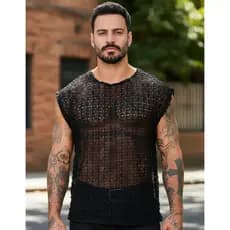 Camiseta Oversized Masculina Execução Jeans Telinha