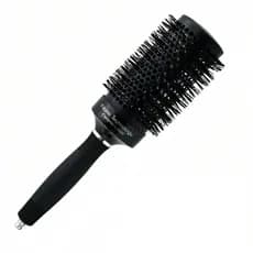 Escova de Cabelo Nano Technology Preta 70mm Profissional Redonda Anti-Frizz para Secagem Rápida e Brilho nos Fios