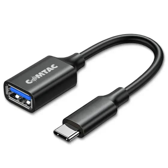 Cabo de Dados USB-C para USB 3.0 Fêmea 20cm Comtac 9337