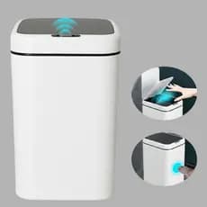 Lixeira Sensor Automática Inteligente de Banheiro Cozinha Escritório Capacidade 16 Litros