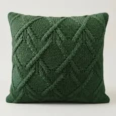 Capa para Almofada Tricô 45x45cm Decoração Sofá Sala Usufruto Elegancia e Aconchego para o Ambiente