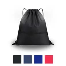 Mochila Saco Academia Bolsa Esportiva Bag Unissex Resistente Com Bolso Colorido