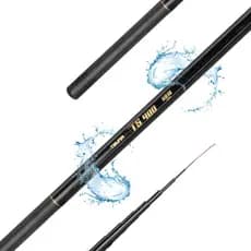 Vara De Pesca Telescópica Fibra De Vidro Carbono Leve Todos Tamanhos