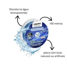 Linha De Pesca Monofilamento Super Forte Resistente Varios Tamanhos