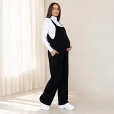 Macacão Jardineira Gestante Pantalona Confortável para Amamentação