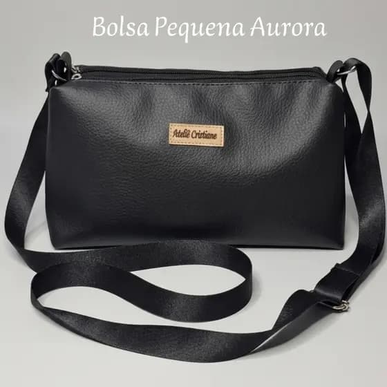 Bolsa Feminina Transversal Pequena Aurora Com Divisórias