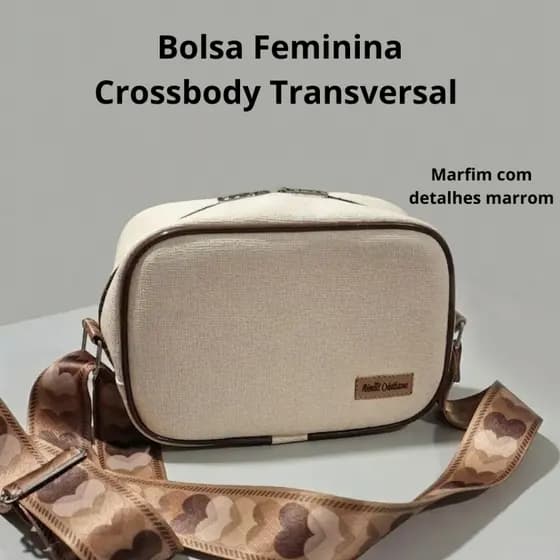 Bolsa Feminina Transversal Pequena Luxo Porta Celular e Carteira Crossbody Elegante Casual Premium