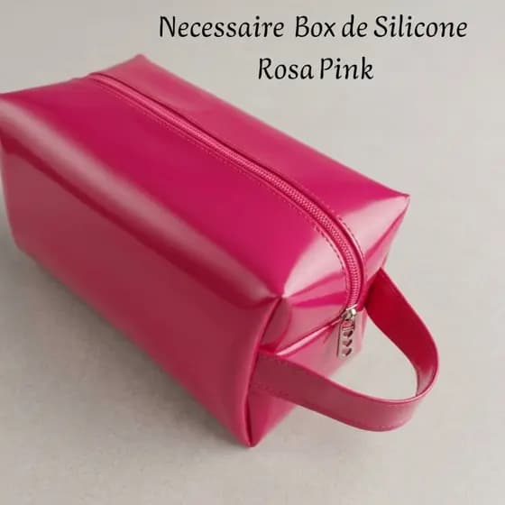 Nécessaire Box Silicone Organizadora Grande com Alça - Multiuso Viagem