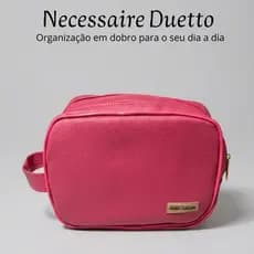 Necessaire Duetto Feminina Grande Organizadora Maquiagem Viagem Luxo Ateliê Cristiane