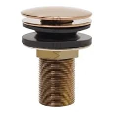 Valvula Click Rosê Inox Ralo de Pia Cuba Banheiro 30mm 7/8"