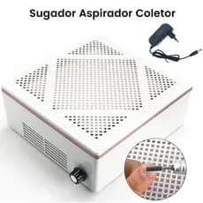Sugador de pó Unhas Aspirador Coletor De Pó Grelha Churrasqueira Unhas Bivolt Sugador 1 Cooler 120W
