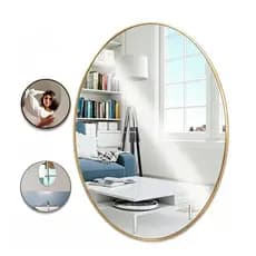Espelho Oval de Acrílico Espelho Inquebrável 30x40cm Para Banheiro,  Decoração de Quarto e Casa