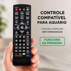 Controle Remoto  Aquário DTV Compatível 5000 6000 7000 8015 7458 Conversor Digital Pronta Entrega