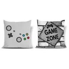 Kit 2 Capas almofada 40x40  Jogos video game gamer  decoração quarto sala