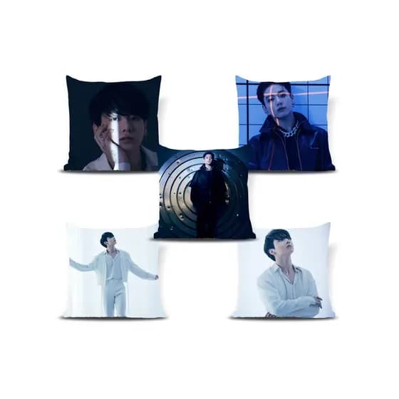 Kit 5 capas de almofada 40x40 BTS JUNGKOOK Army B-army lovers k-pop