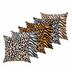 Kit 6 almofadas grandes decorativa para sofa cama 45x45cm Animal Print