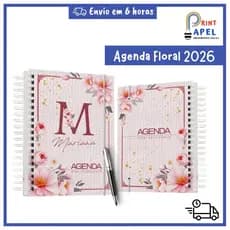 Agenda Floral 2027 – Espiral | Capa Dura 15x21 cm | Presente Perfeito Varias Capas | Organização com Estilo Femnina
