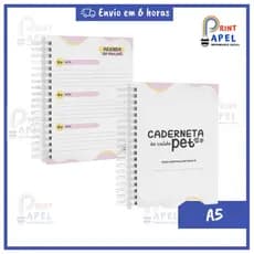 Kit 8 Miolo Caderneta Pet - Folha 90g Tinta pigmentada - Só as folhas Cortadas A5