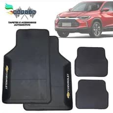 Tapete de Carro Borracha Automotivo 4 Peças Personalizado Chevrolet