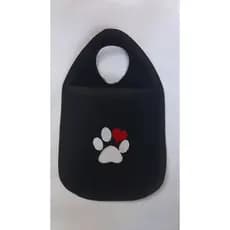 Lixeira Automotiva Porta Lixo Para Carro Bordado Cachorro Gato Patinha