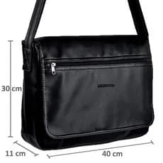 Bolsa masculina, pasta carteiro, bolsa lateral masculina, pasta para not unissex, tiracolo  sintético preto e marrom