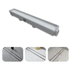 Ralo Linear Banheiro 6x50 Invisível Sifonado Anti Odor