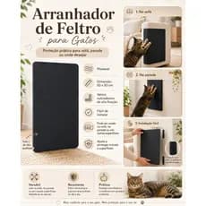 Arranhador Para Gato Protetor Sofá Afiador de Unha Feltro 50x50 Gatos Felinos Pet