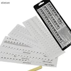 [alasuo] 54/61/88 Adesivos Para Piano Teclado De Transparente PVC Adesivo Stave [BR]