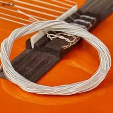 [alasuo] Conjunto De Cordas Para Violão 6pcs De Nylon Prata Clássico [BR]