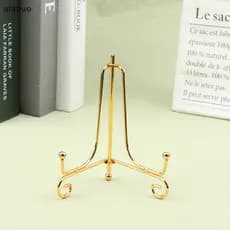 [alasuo] Expositor De Ferro Dourado Suporte Para Livro De Artesanato Porta-Livros Liv