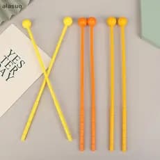 [ala] 2 Peças Baquetas De Percussão Adultos Crianças Vara Malho Instrumento Musical De Plástico Brinquedos Infantis [BR]