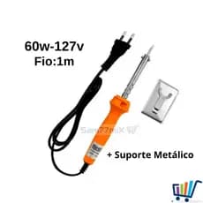 Ferro De Solda Soldar Soldador Profissional 60w-127v Com Suporte