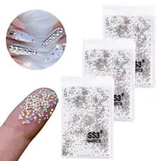 Pacote Kit Strass 4320 Pedrinhas Para Decoração Unha Maquiagem Nail Art