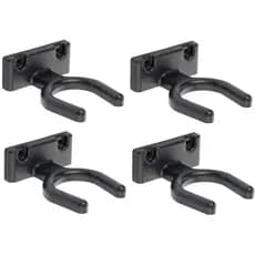 Kit 4 Suporte Ajustável de Parede Para Violão Ukulele Cavaco Parede Preto