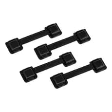 Kit 04 Trava De Gaveta Armário Segurança Protetor Preto