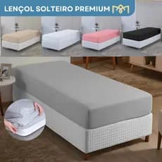 Lençol Solteiro Padrão Avulso Percal 400 Fios C/ Elástico Toque Macio Suave E Confortável Premium