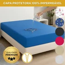 Capa Colchão Impermeável Antialérgica Protetor Material Hospitalar Segura Xixi Solteiro Casal Berço