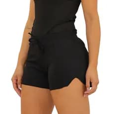 Shortinho Feminino Shorts Praia Piscina Verão Promoção Tecido Canelado Estica