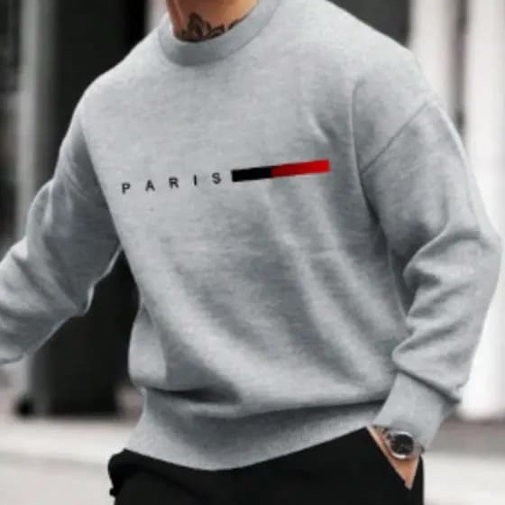 Blusa De Frio Moletom Paris Agazalho Tecido Grosso Abrigo Gola Flanelado