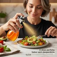 Galheteiro Spray de Vidro 200ml  Praticidade e elegância para sua cozinha! Fabricado em vidro