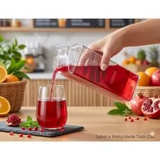 Garrafa 1 Litro Acrílica Multiuso – Resistente, Leve, Reutilizável para Água, Suco,  Academia e mantimentos