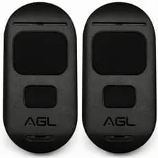 Kit 2 Controle Remoto  AGL Para motor de Portão 433,92 Mhz (univeral) Preto