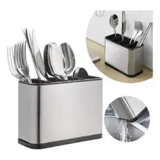 Porta Escorredor Talheres Pia 4 Divisórias Cozinha Utensilio